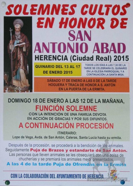 Cartel de la Festividad de San Antón